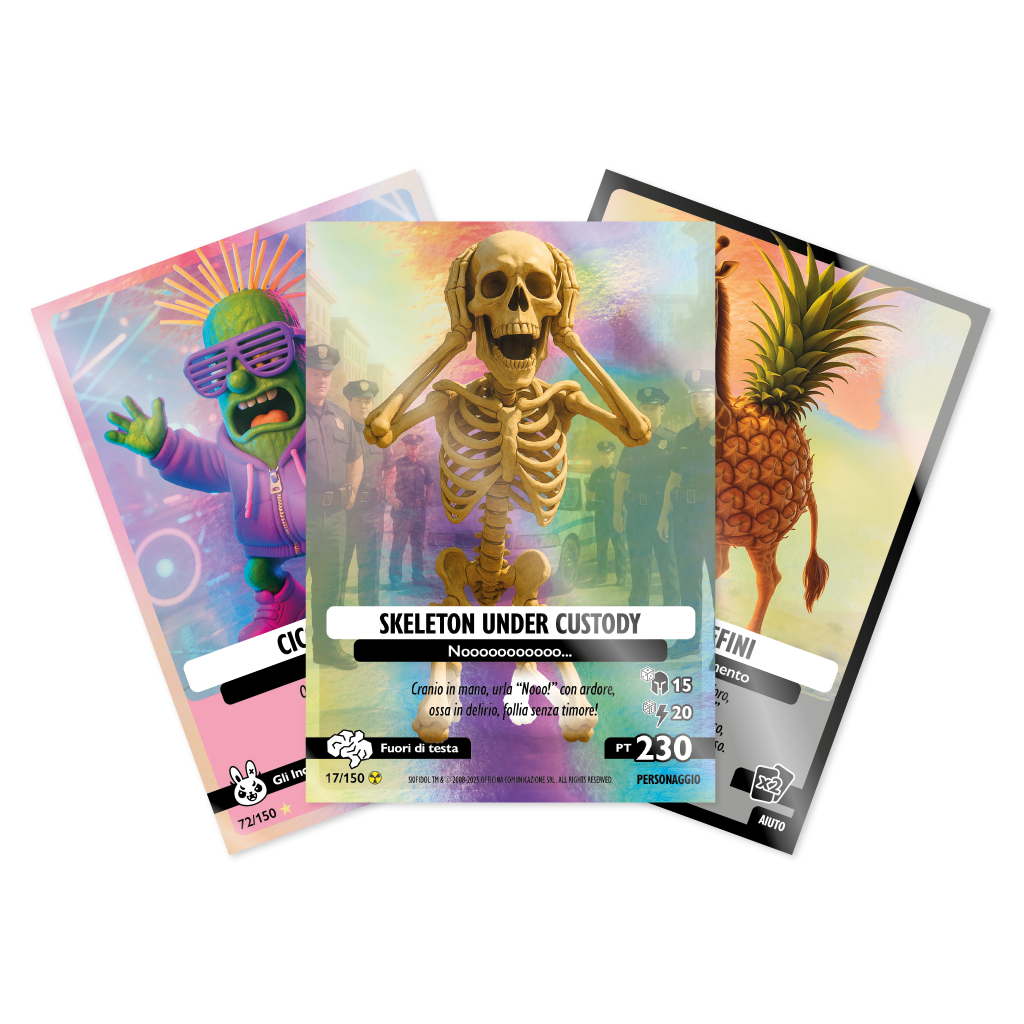 Skifidol Italian Brainrot TCG, Serie Beta. Bustina da 7 carte - immagine 2