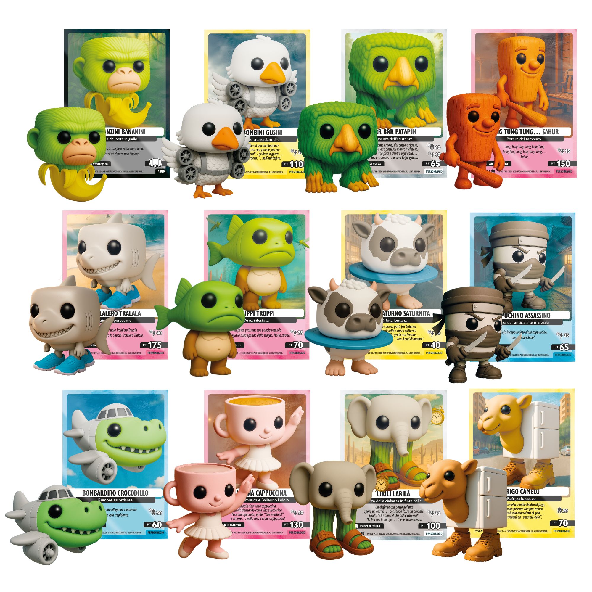 Skifidol Italian Brainrot, Serie 1 Cuties 3D - immagine 2