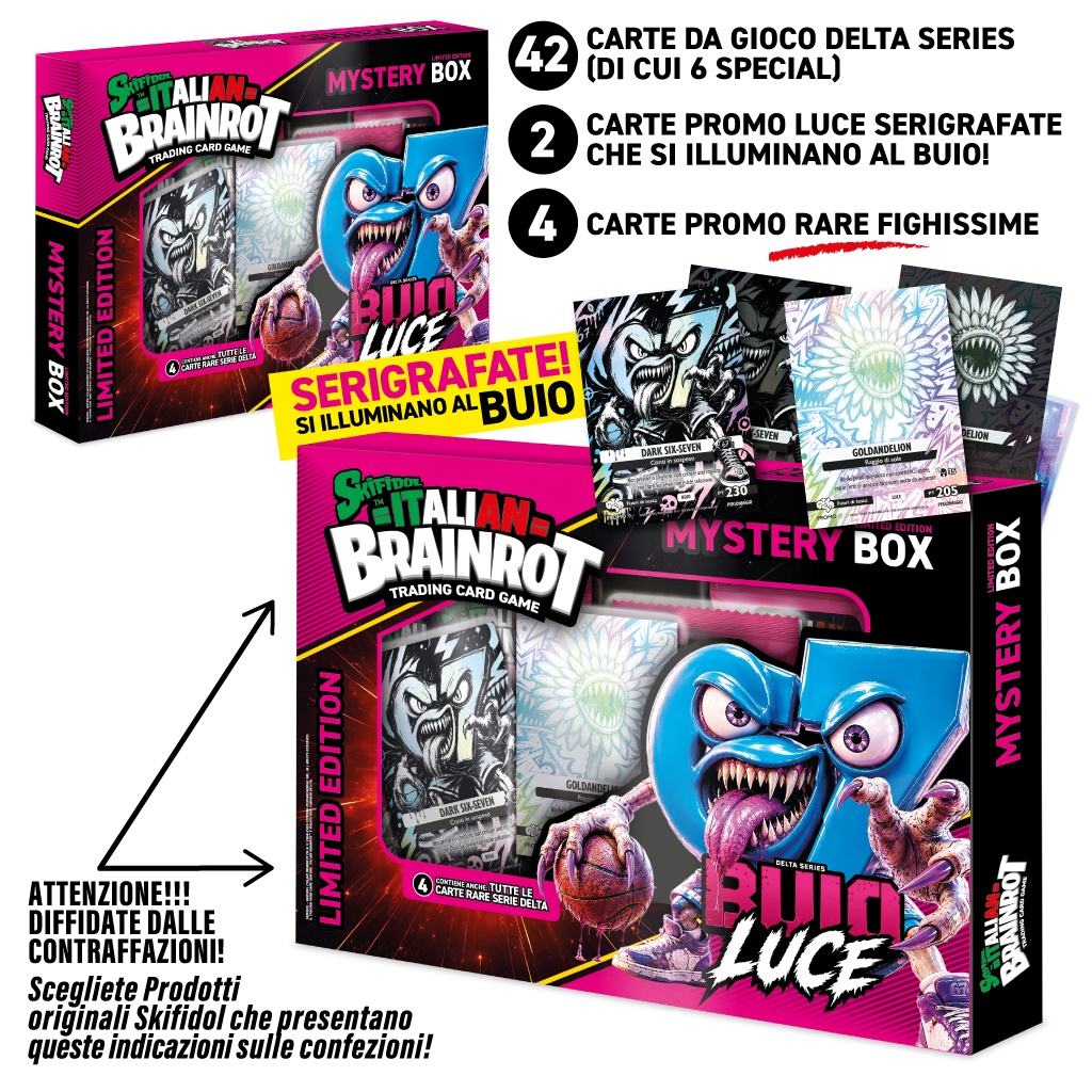 Skifidol Italian Brainrot TCG, Serie Delta. MysteryBox - immagine 2
